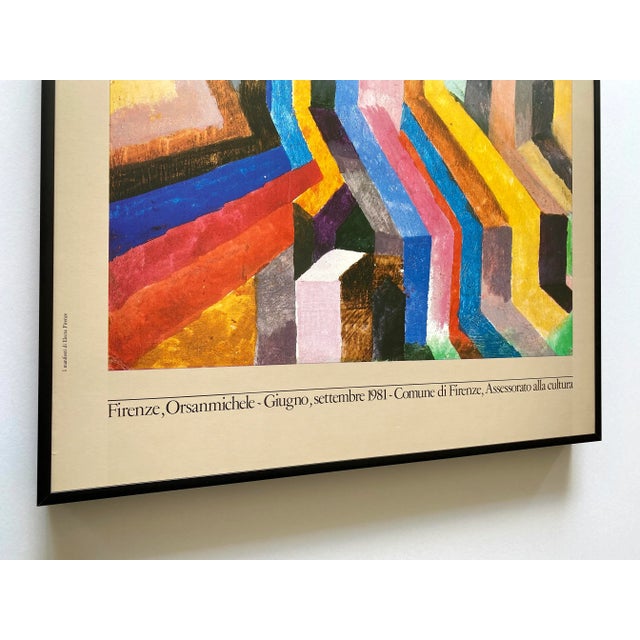 1962年 A. L. Copley 署名 抽象アート Paul Klee Vintage 1981 Modernist Lithograph Print Framed