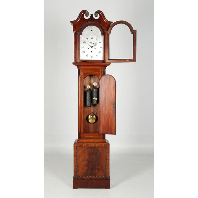 Mahogany Grandfather Clock, Scottland, 1820s For Sale - Image 4 of 17