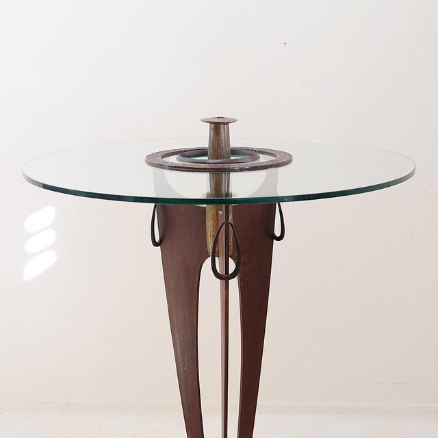 Belgian Sculptural Console Table in Bronze and Glass by Vincent Wegnez For Sale - Image 9 of 16