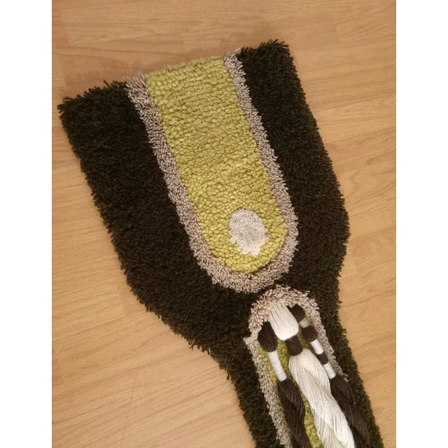 Mid-Century Modern Mid-Century German Wool Wall Tapestry, 1970s For Sale - Image 3 of 5