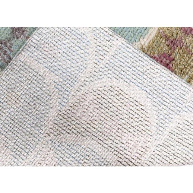 "Semilune" Modern Scandinavian Geometric Slate Gray Runner by Doris Leslie Blau For Sale In New York - Image 6 of 8
