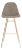 Contemporary barstool, Taupe & Copper For Sale