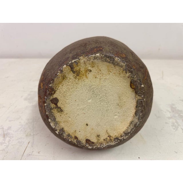 Large Brutalist Belgian Stoneware Vase For Sale - Image 10 of 13