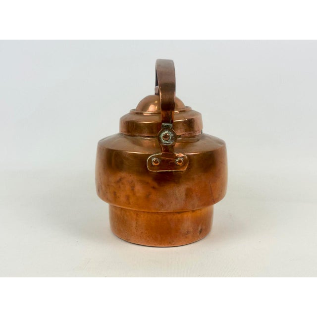 Goldenrod Swedish Copper Teapot, 1890s For Sale - Image 8 of 11