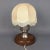 1960s Sculptural Female Face Table Lamp in Aluminum and Wood, 1960s For Sale - Image 5 of 17