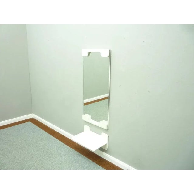 Glass Space Age Wall Mirror & Shelf by Ernst Igl for Werndl, 1970s, Set of 2 For Sale - Image 7 of 7