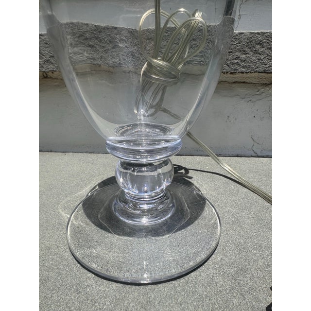Modern Late 20th Century Hand-Blown Glass Lamp – Attributed to Simon Pearce For Sale - Image 3 of 5