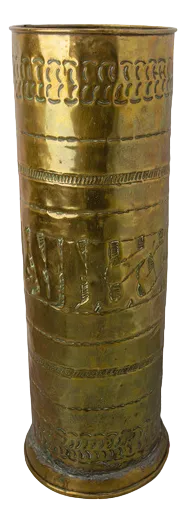 Early 20th Century Morocco Brass Umbrella Rack Stand Decoration Plant Holder, 1890s