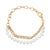 Haus of Brilliance 18K Yellow Gold Vermeil Cultured Pearl Station Link Bracelet For Sale - Image 4 of 4