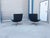 1980s 1970s Pair of Mid Century Heavy Chrome Swivel Lounge Chairs For Sale - Image 5 of 13