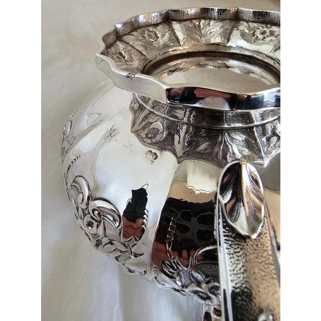 Antique George IV Sterling Silver Repoussé Griffin Crest Cream Jug, London, 1823 For Sale - Image 13 of 16