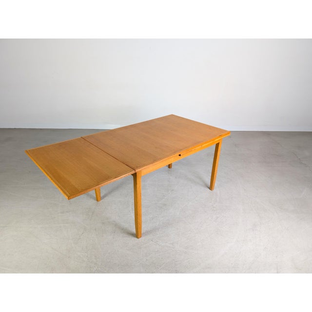 Wood Mid-Century Modern Dining Table in Oak from Lübke For Sale - Image 7 of 15