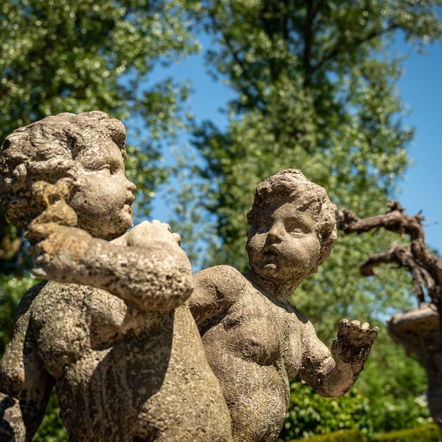 Gray Unknown, Playing Putti, 1990s, Stone For Sale - Image 8 of 14