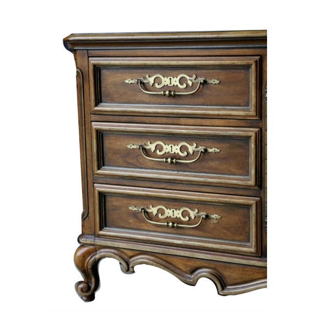 Drexel Brittany Collection French Provincial Louis XV Walnut Dresser
