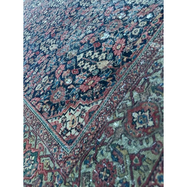 Antique Distressed Farahan Rug, 1890s For Sale - Image 17 of 18