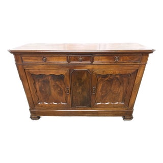 French Buffet Louis Phillipe Style Circa 1860 Walnut Wood From South East of France. For Sale
