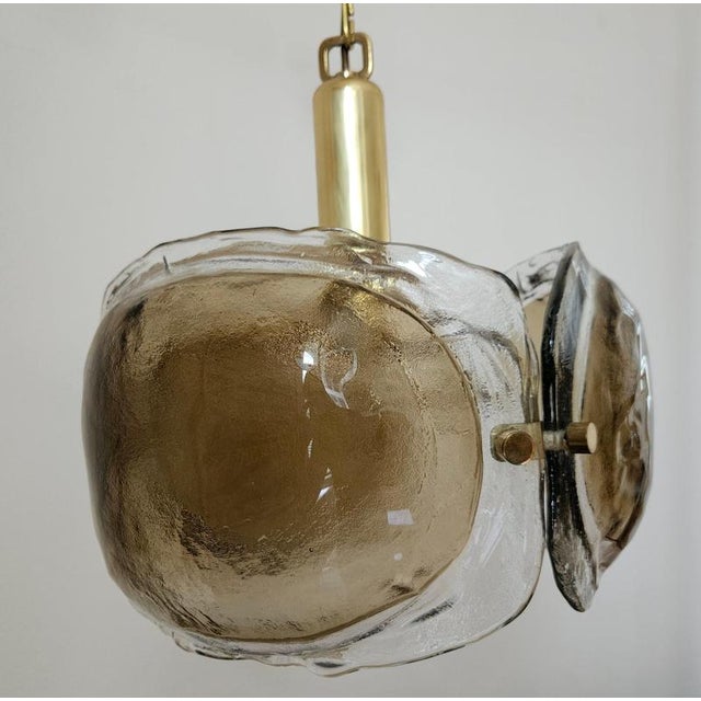 Mid-Century Modern Pendant Light in Murano Mazzega Glass from Kaiser Leuchte, Germany, 1970s For Sale - Image 10 of 13
