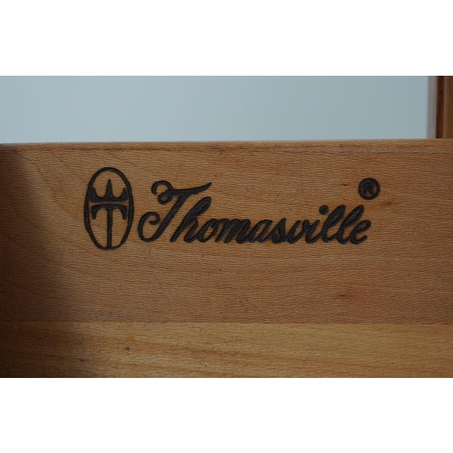 Pair Thomasville Walnut Finish Nightstands For Sale - Image 18 of 18