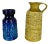 Fat Lava Op Art Pottery Vases from BAY Ceramics, Germany, 1970s, Set of 2 For Sale