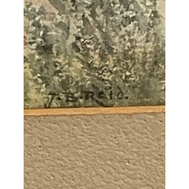 Paint Jane Brewster Reid Cottage Floral 1930's Watercolor Anne Hathaway's, Framed For Sale - Image 7 of 15