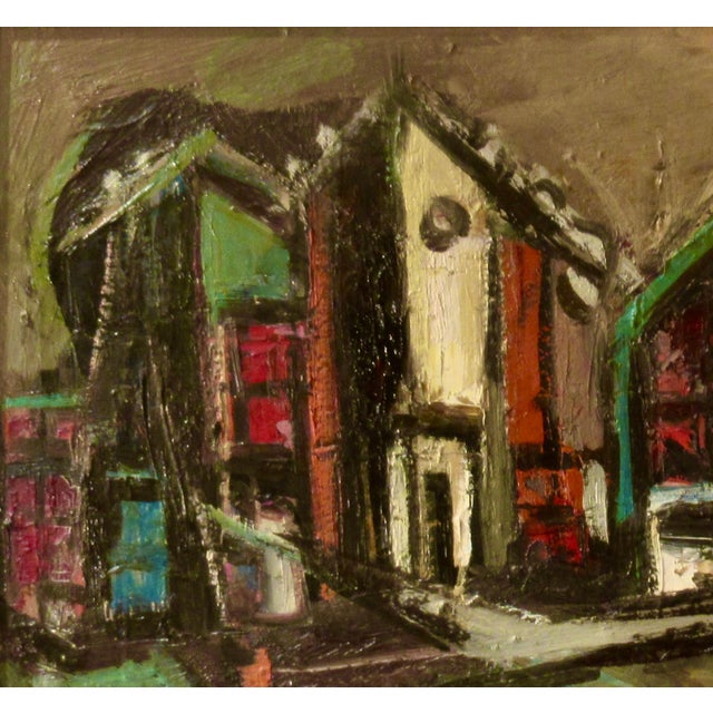 Alexander Redein Side Street, Princetown, New York C. 1960 Painting For Sale - Image 4 of 6