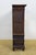 Wood Antique Oak Salesman Sample Mirrored Dollhouse Armoire Wardrobe Cabinet 16" For Sale - Image 7 of 17