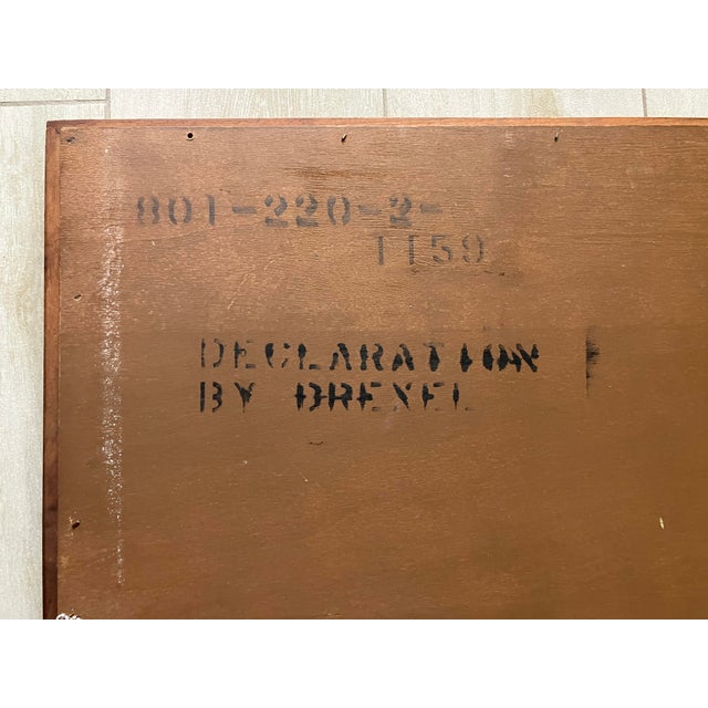 1950s Kipp Stewart for Drexel Declaration Large Walnut Mirror, 1950s For Sale - Image 5 of 9