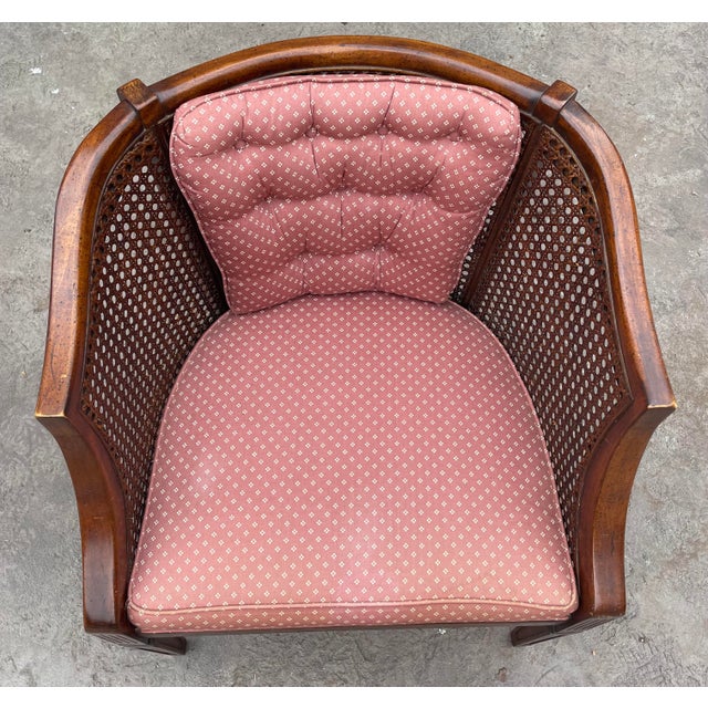 Vintage Cane Back Barrel Back Chair Chairish