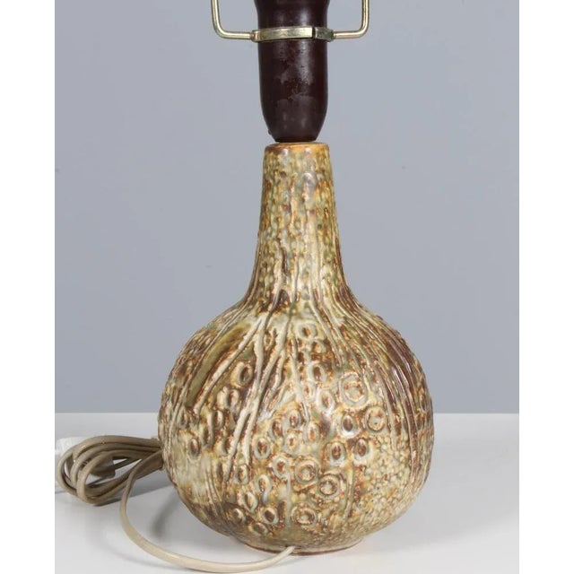 1970s Table Lamp in Glazed Ceramic by Jørgen Mogensen, 1970s For Sale - Image 5 of 7