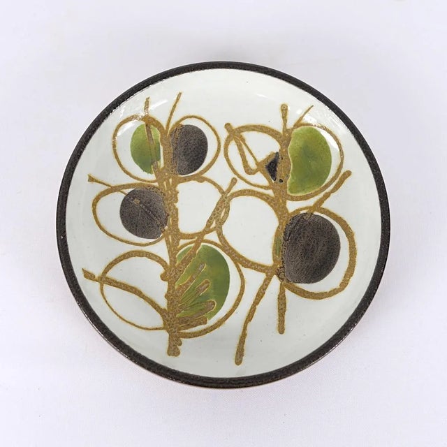 Mid-Century Faïance Bowls and Lamp Foot by Nils Thorsson for Royal Copenhagen, Set of 5 For Sale - Image 9 of 13