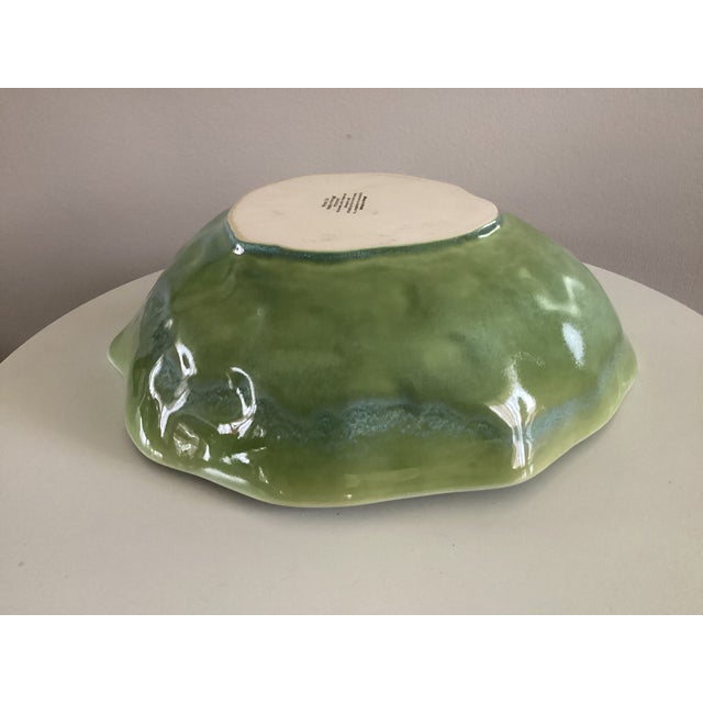 Large Portuguese Artichoke Shape Serving Bowl For Sale - Image 11 of 14