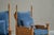 Set of Lounge Chairs in Oak and Blue Velvet by Abraham Sprij, 1950s For Sale - Image 12 of 18