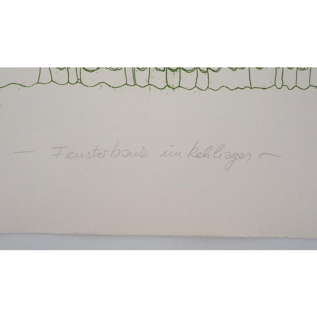 Gudrun Van Leitner, Bouquet of Tulips at the Window, Original Etching For Sale - Image 7 of 9