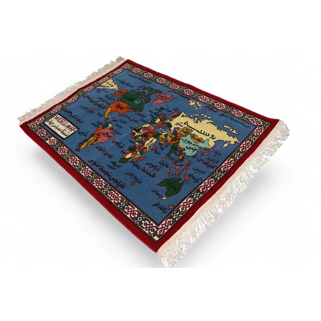 Vintage Hand Knotted Wall Rug, 1990s For Sale - Image 3 of 18