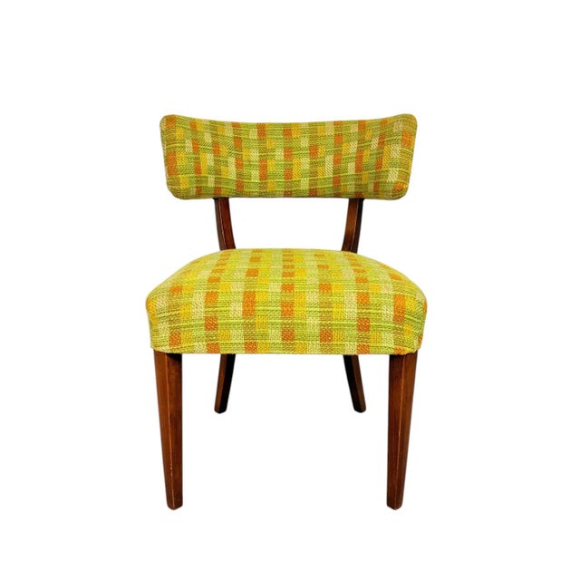 Wood Set of Four Mid-Century Modern Walnut Dining Chairs With Curved Backrests For Sale - Image 7 of 8