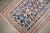 Late 19th Century Antique Zabihi Collection Caucasian Perpedil Blue Rug - 3'5" X 5'1" For Sale - Image 12 of 17