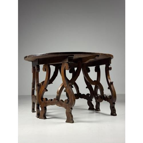 Italian Demi-Lune Tables, Set of 2 For Sale - Image 14 of 18