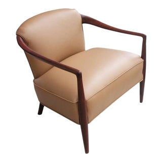 1960s Vintage Midcentury Ib Kofod Larsen Style Lounge Chair For Sale