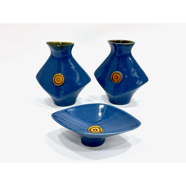 Mid-Century Vases and Bowl from Ditmar Urbach, 1970s, Set of 3 For Sale - Image 12 of 14