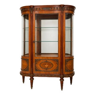 Louis XVI Style Vitrine in Glass by JP Ehalt For Sale