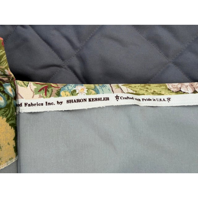 English Garden Skirted Parsons Upholstered Bench For Sale - Image 12 of 12