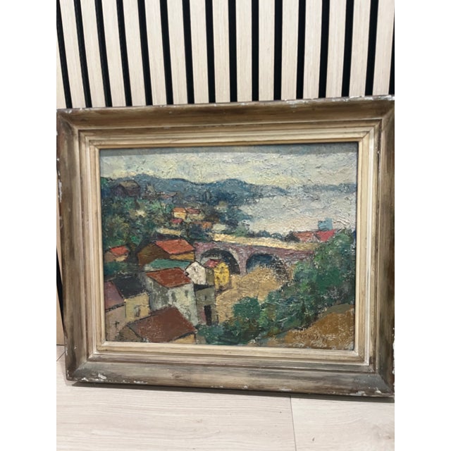 Wood Signed Original Landscape Oil Painting by William R. Shulgold (1897–1989), Framed For Sale - Image 7 of 12