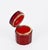Ruby Red and Gilt Silver Faceted Murano Glass Jewelry Box, Italy, 1920s For Sale - Image 10 of 14