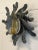 Bructist aplique 60s, wrought iron and glass, 2 lights European Plug (up to 250V).The wiring of this item may be original...