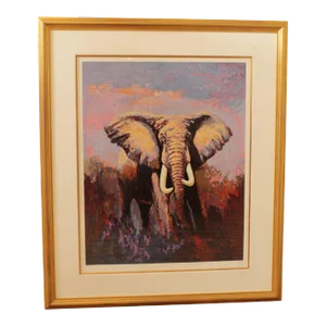 Mark King, 'Lone Tusker' Artist Proof Serigraph