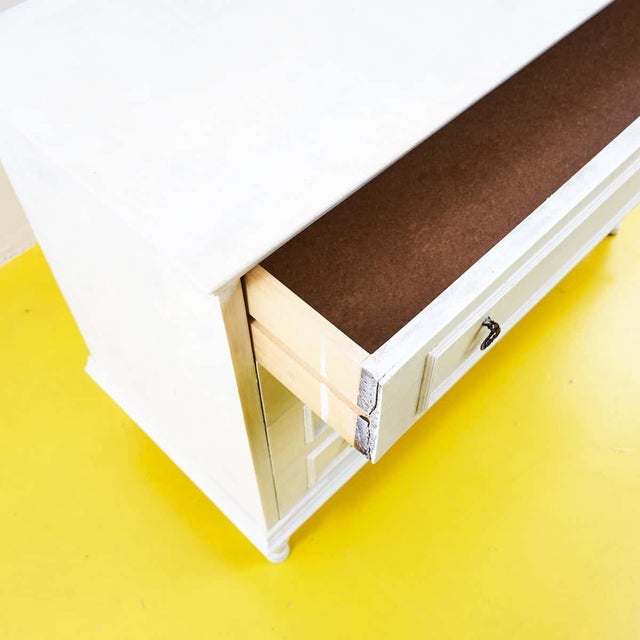 Vintage Chest of Drawers in White For Sale - Image 5 of 10
