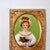 Mid-Century Modern Mid-Century Miniature Portrait of Young Woman With Dog Signed Austin in Pressed Filagree Metal Frame For Sale - Image 3 of 11