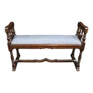Country French Walnut Window Bench