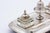 Silver Inkwell with Glass Tanks, Bell and Cord Base For Sale - Image 3 of 6