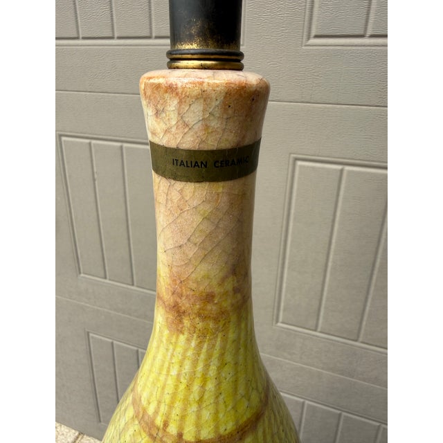 Stately Guido Gambone Lamp For Sale - Image 9 of 10